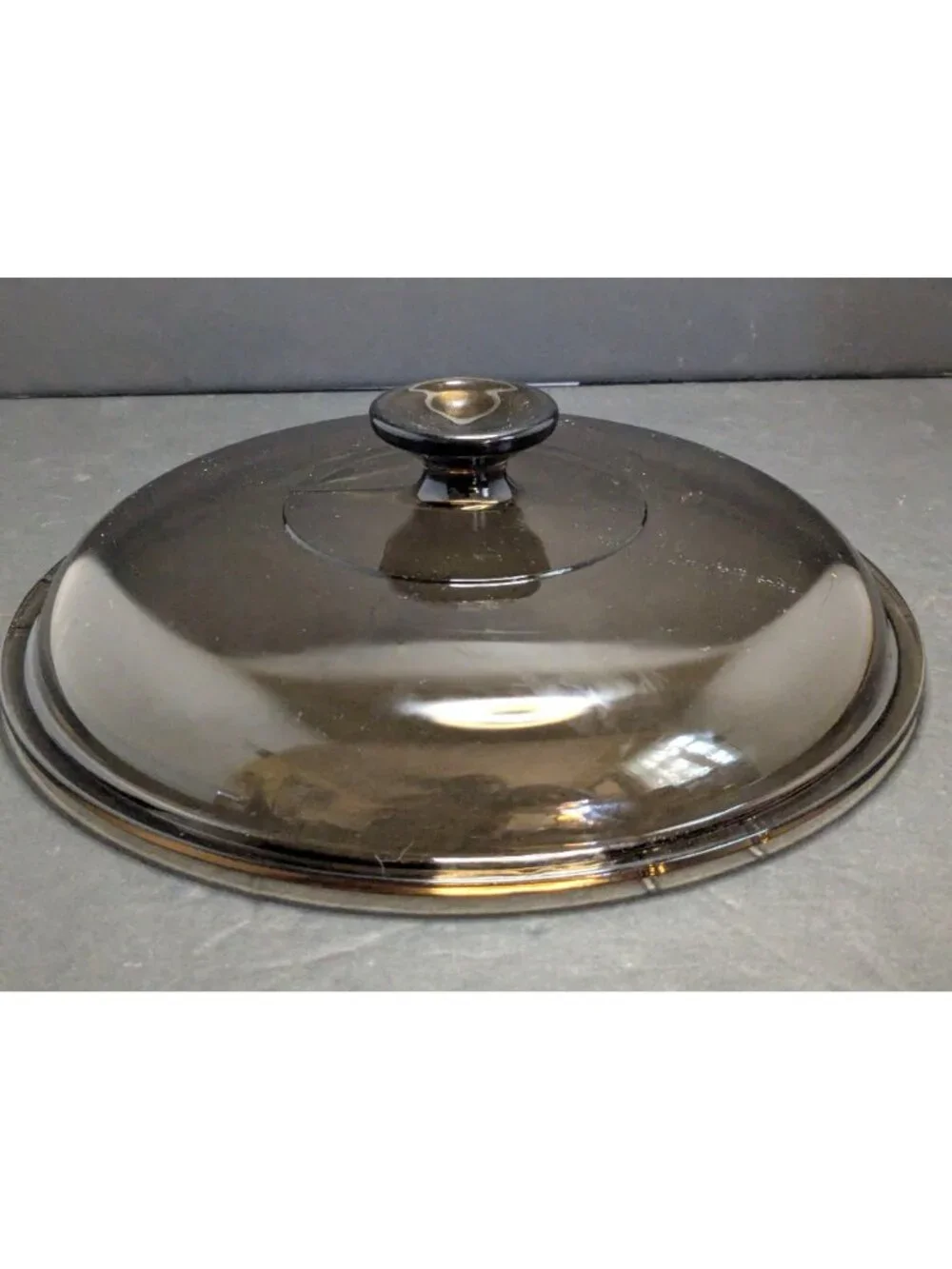 Vintage Pyrex Visions Amber Glass Lid Replacement Round 10.5
